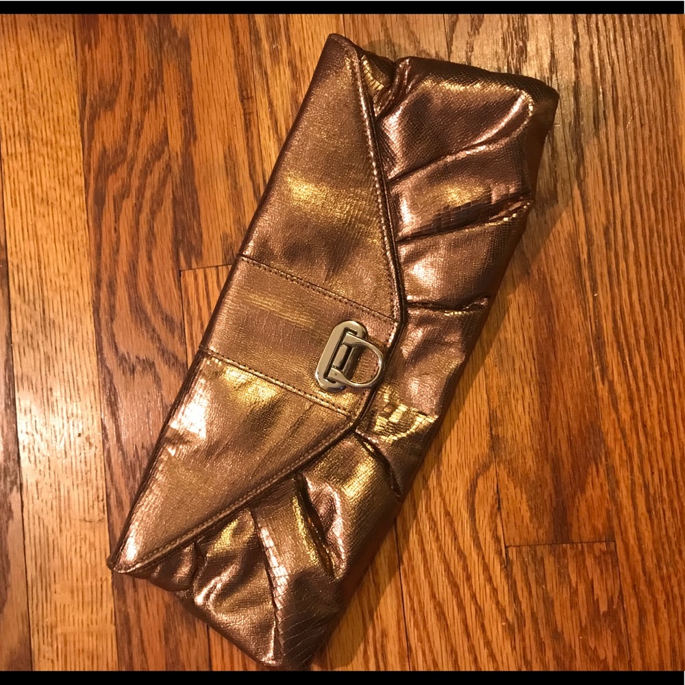 Copper Colored Clutch Purse